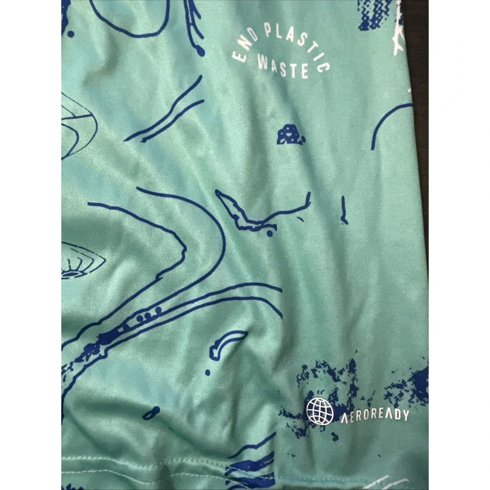 NASHVILLE SC ONE PLANET SOCCER JERSEY AQUA GREEN BLUE IP2109 220 MEN'S XL